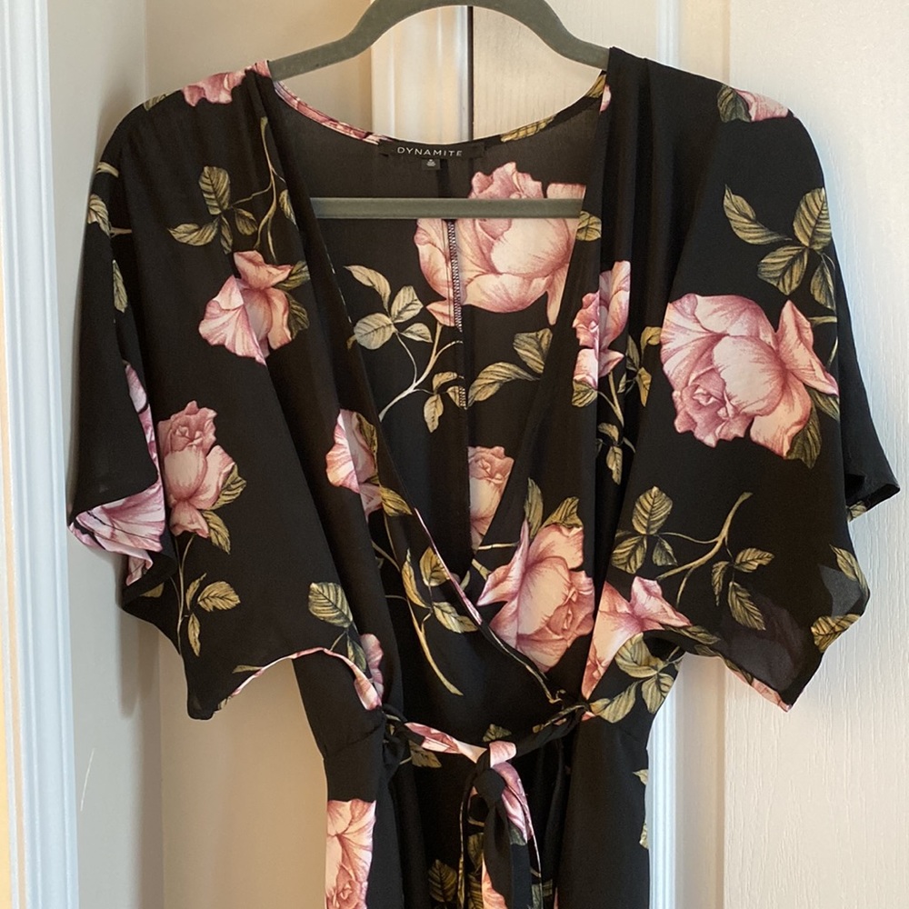 Floral Dynamite Wrap Dress